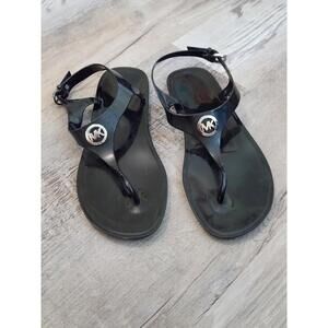 Michael Kors Sandals 8.5 / 9 Black Thong Logo